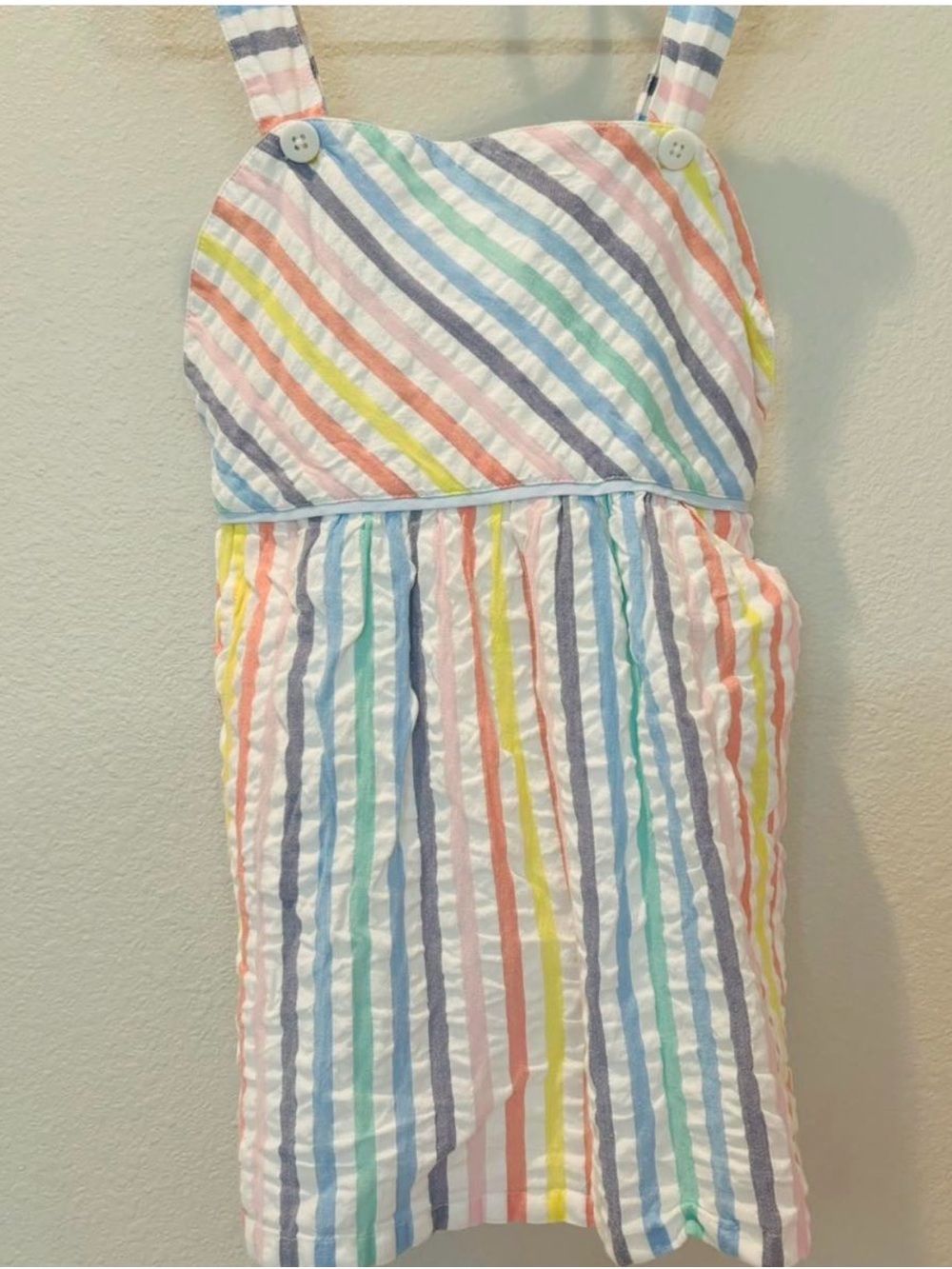 The Beaufort Bonnet Company Pastel Multistripe Cotton Sundress
